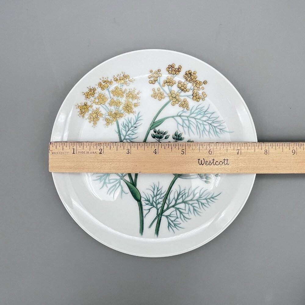 Set of 4 Horchow Collection Botanical Flowers 7 5/8" Dessert Plate Japan - Picture 10 of 10
